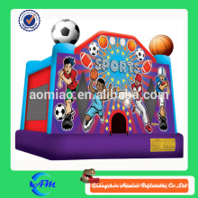 Mini castillo hinchable casco hinchable inflable del material del PVC de la buena calidad 0.55mm para la venta